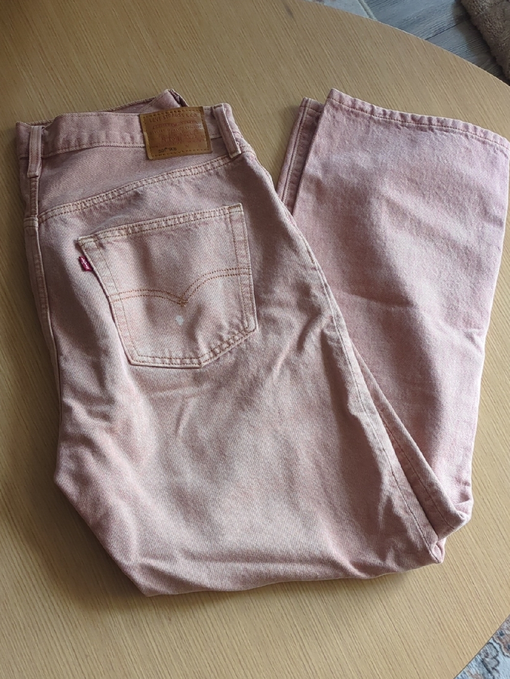 Levi's Pastel Pink Straight-Leg Women's Jeans